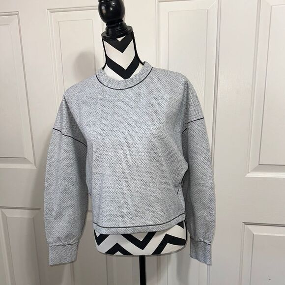 NIKE Gray Tech Pack Textured Sweatshirt - Picture 1 of 7